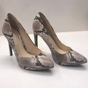 Jessica Simpson Faux Snake Skin Heels